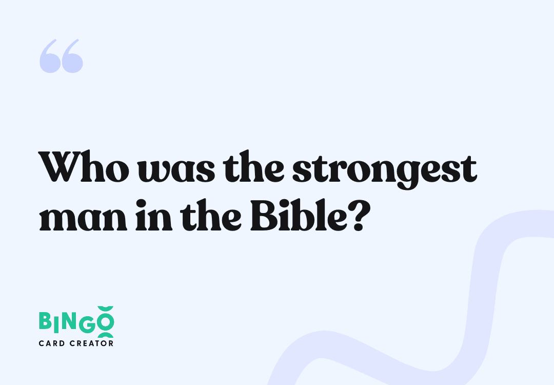 strongest man in the bible