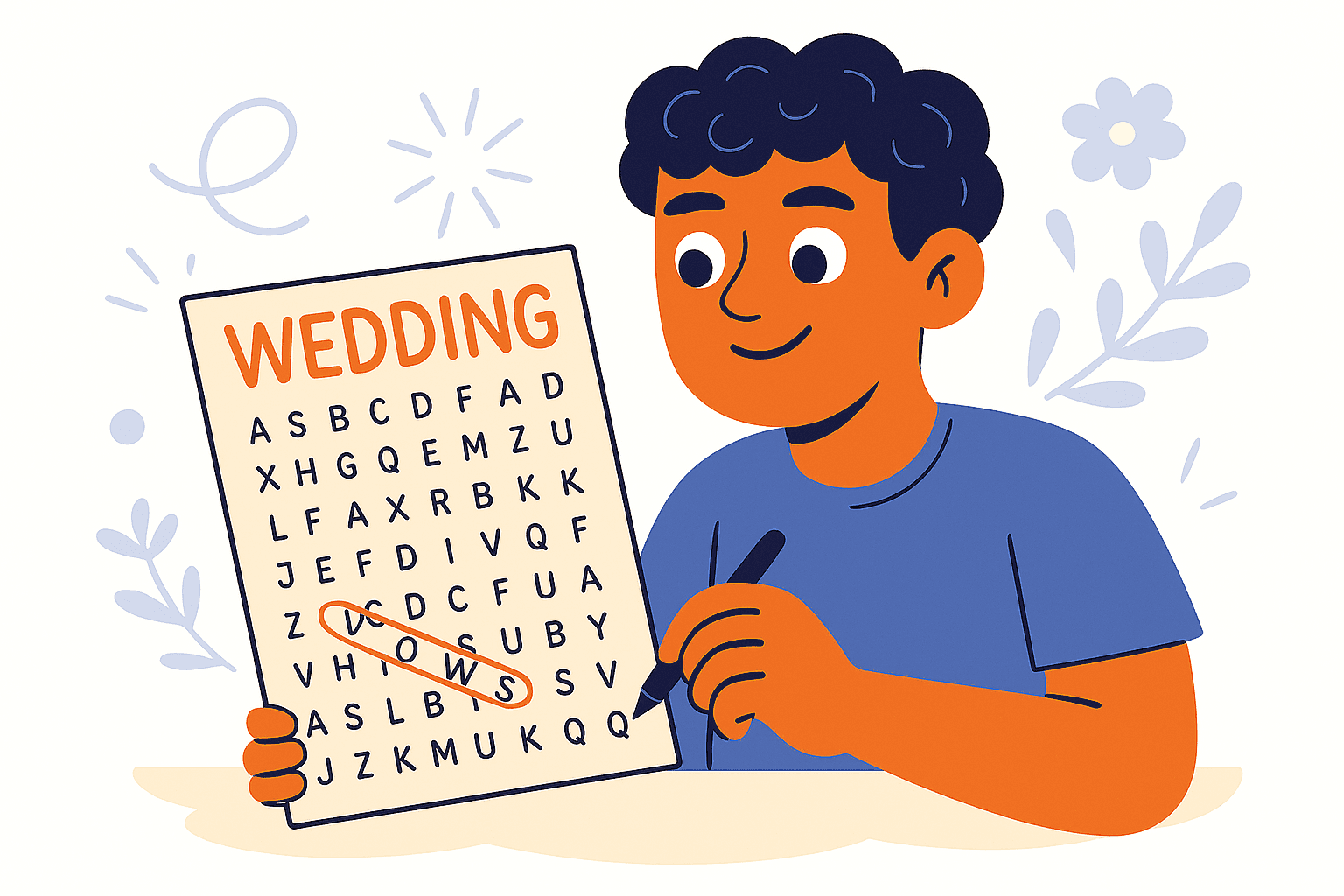 wedding word search